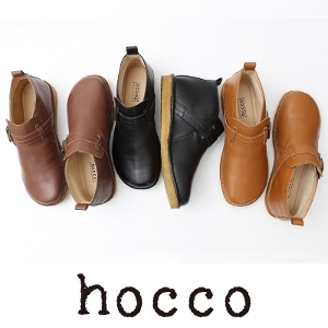【公式】hocco（ホッコ）レザー（牛本革）アウトステッチ ベルトシューズ  HC-40551