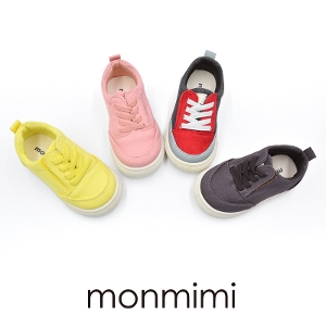 【シールプレゼント中！】<br>monmimi（モンミミ） <br>Simple sneakers 100 <br>13cm-19cm