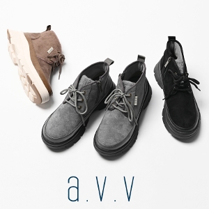 a.v.v（アー・ヴェ・ヴェ） <br>ボアコンビスニーカーブーツ-AVV-1301