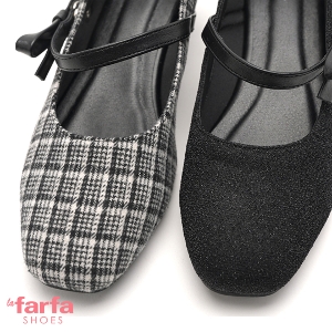 �y26AW �V��z la farfa SHOES�i���E�t�@�[�t�@ �V���[�Y�j ���{���X�g���b�v S/T393 23.5-26.5cm 4E