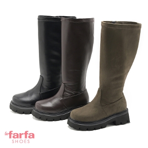 �y26AW �V��z <br>la farfa SHOES(���t�@�[�t�@�E�V���[�Y�j <br>���E���h���ꃍ���O�u�[�cS/T595 <br>M�{-3L�{ 4E